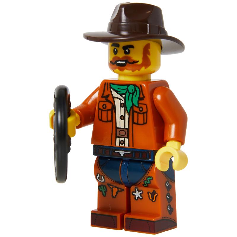 Minifigure Wild Cowboy with Whip